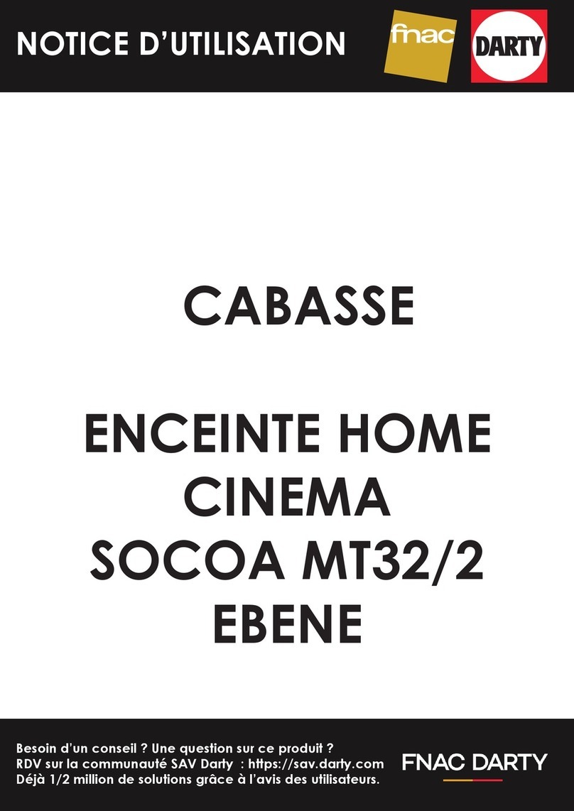 CABASSE SOCOA MT32/2 User manual