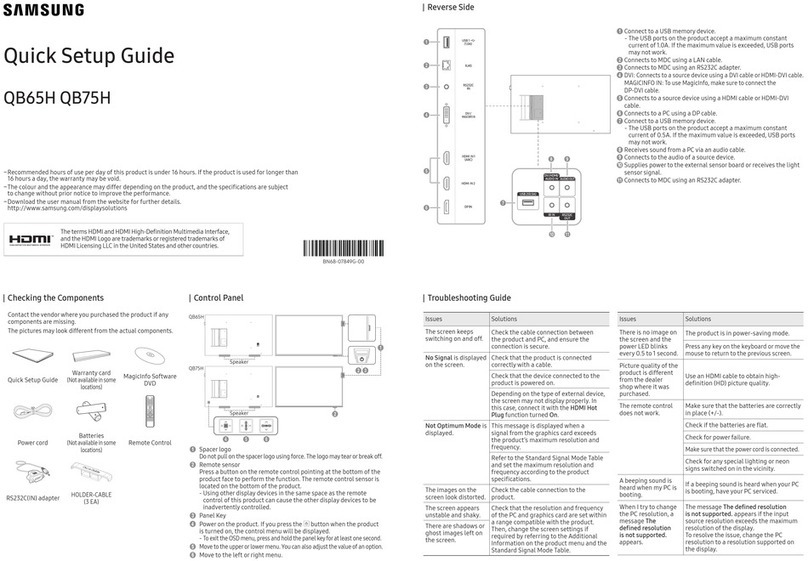 Samsung QB65H User manual