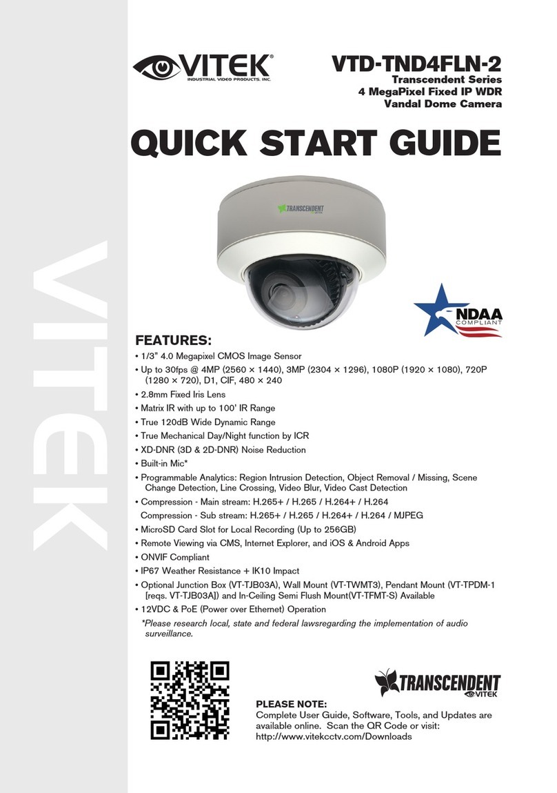 Vitek Transcendent VTD-TND4FLN-2 quick start guide
