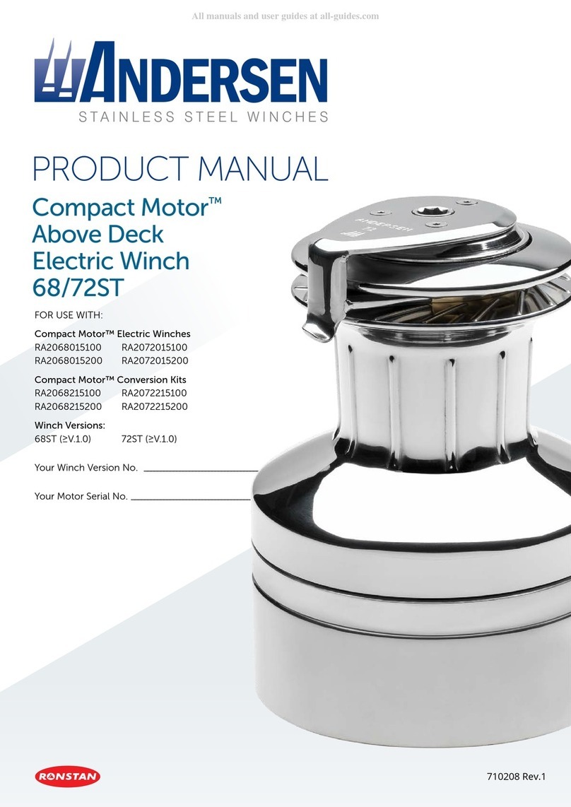 Ronstan Compact Motor 68/72ST User manual Ronstan Compact Motor 68/72ST User manual