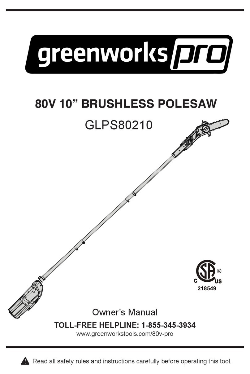 GreenWorks Pro GLPS80210 User manual GreenWorks Pro GLPS80210 User manual