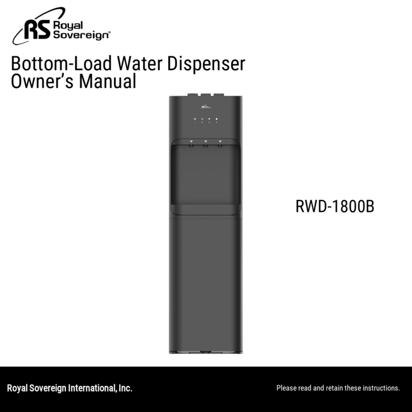 Royal Sovereign RWD-1800B owner's manual