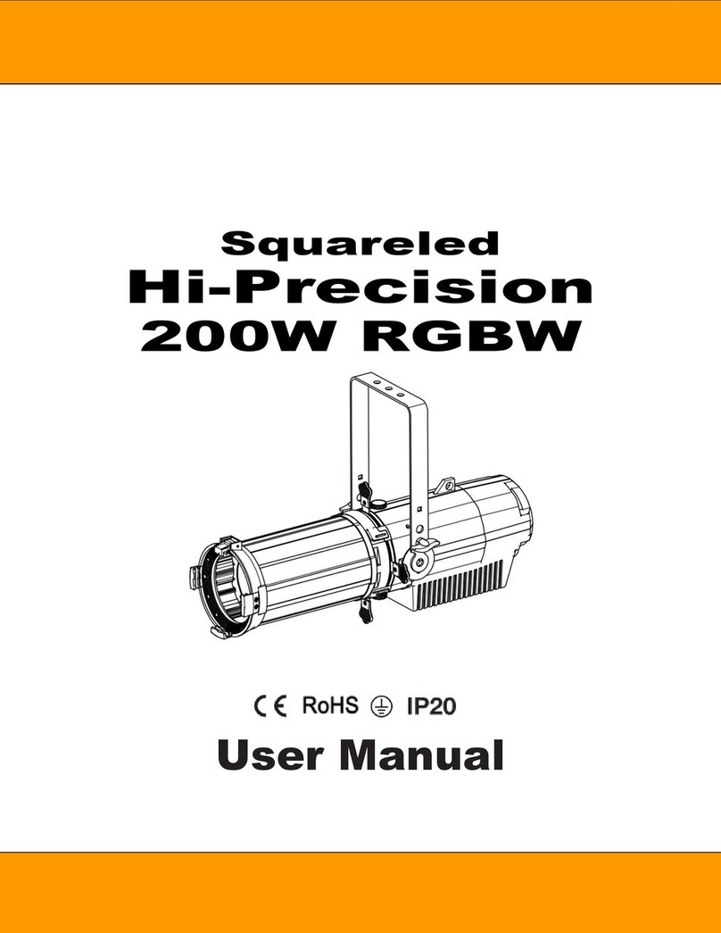 Squareled Hi-Precision 200W RGBW User manual