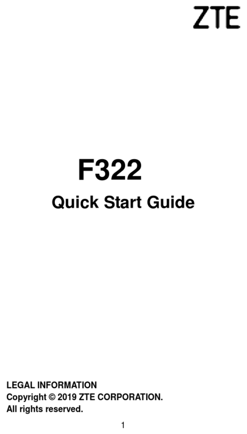 Zte F322 User manual