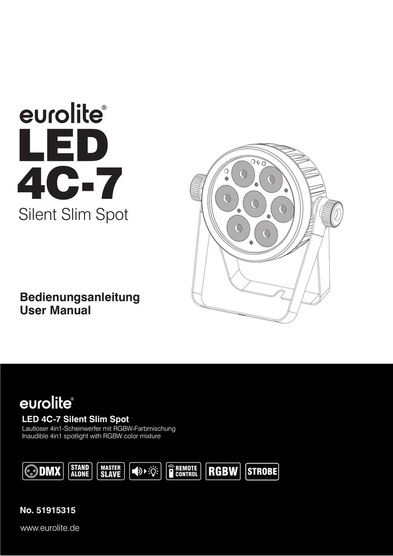 EuroLite LED 4C-7 Silent Slim Spot User manual