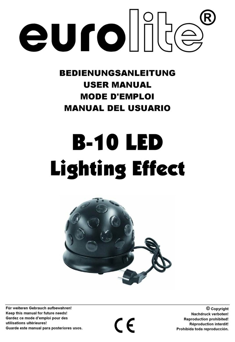 EuroLite B-10 LED Lighting Effect User manual