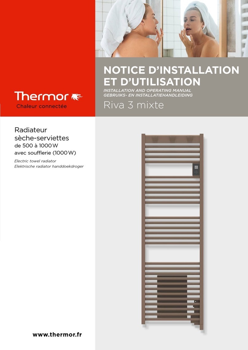 Thermor Riva 3 mixte Installation and operating manual