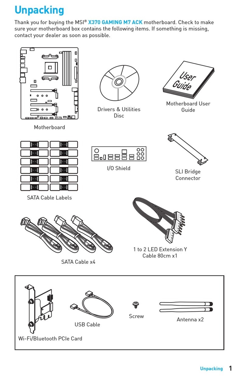 MSI X370 GAMING M7 ACK User manual