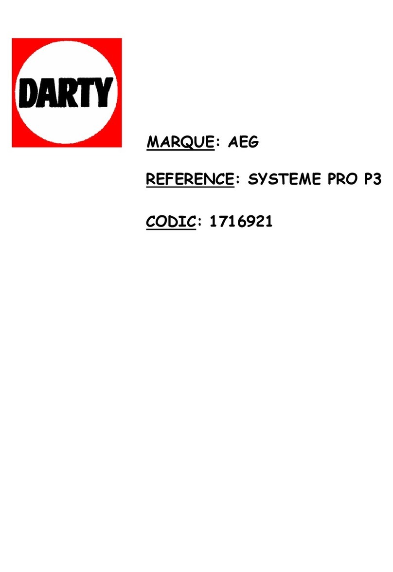 AEG SYSTEME PRO P3 User manual