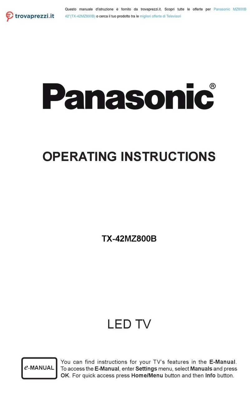 Panasonic TX-42MZ800B operating instructions
