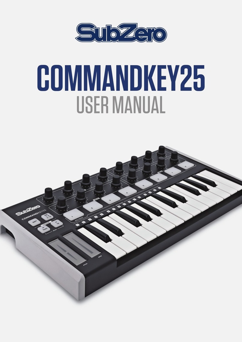 Subzero COMMANDKEY25 User manual