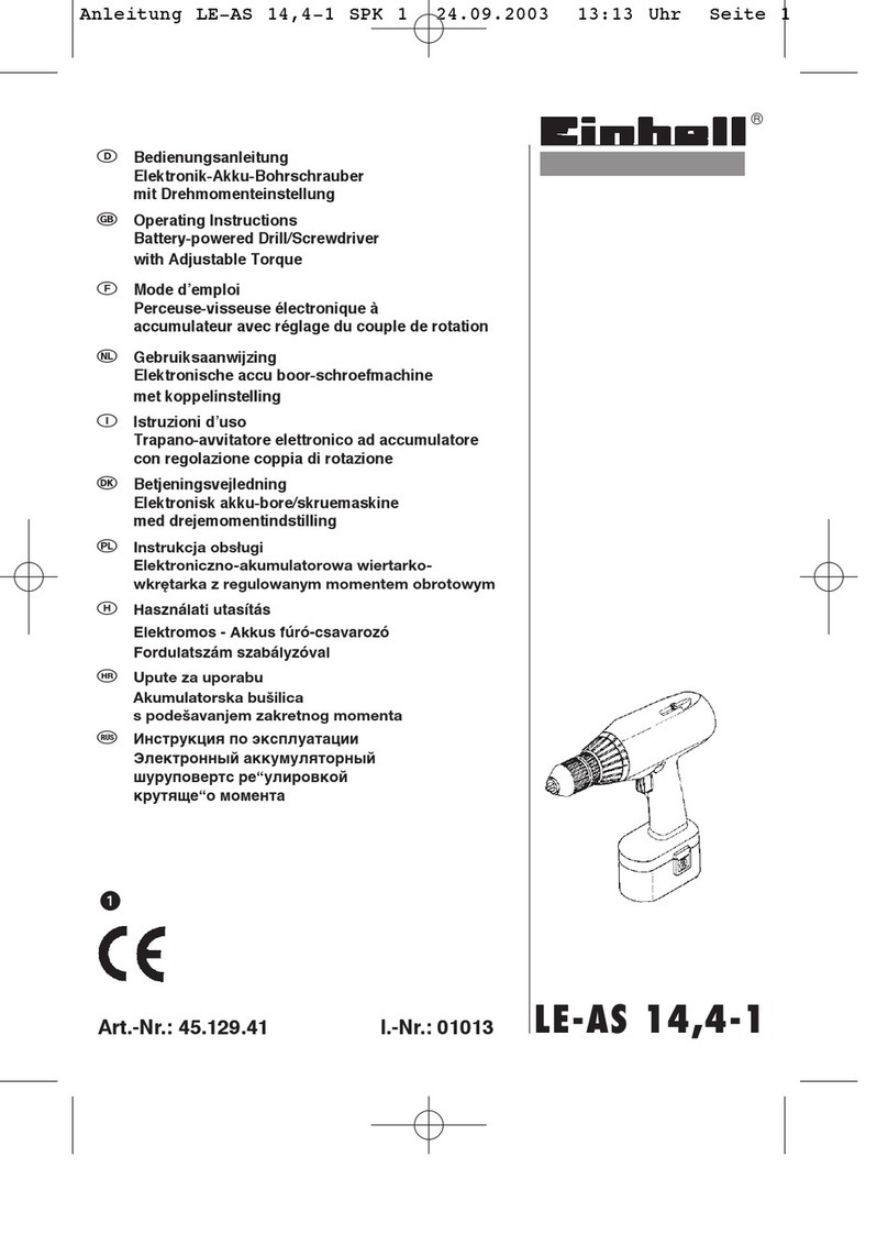 EINHELL LE-AS 14,4-1 User manual