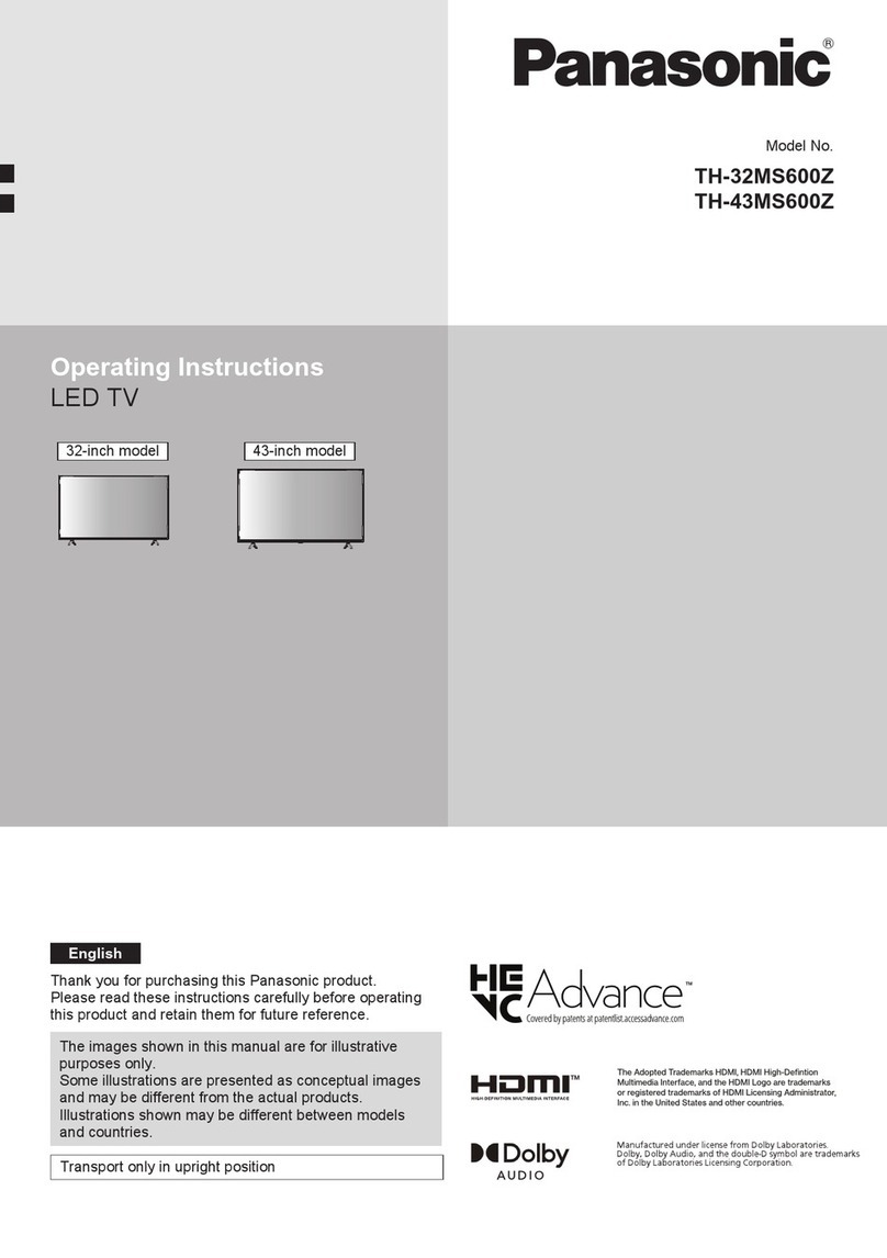 Panasonic TH-32MS600Z User manual