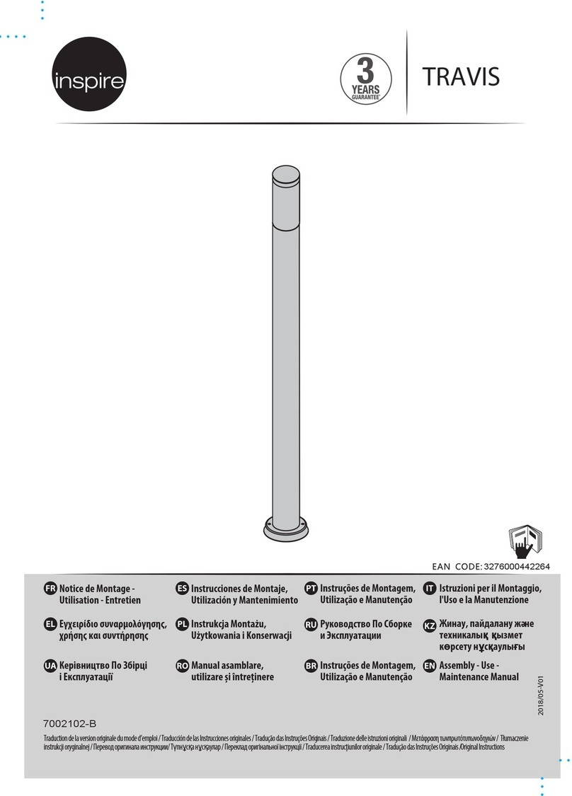 Inspire TRAVIS 7002102-B Maintenance manual Inspire TRAVIS 7002102-B Maintenance manual