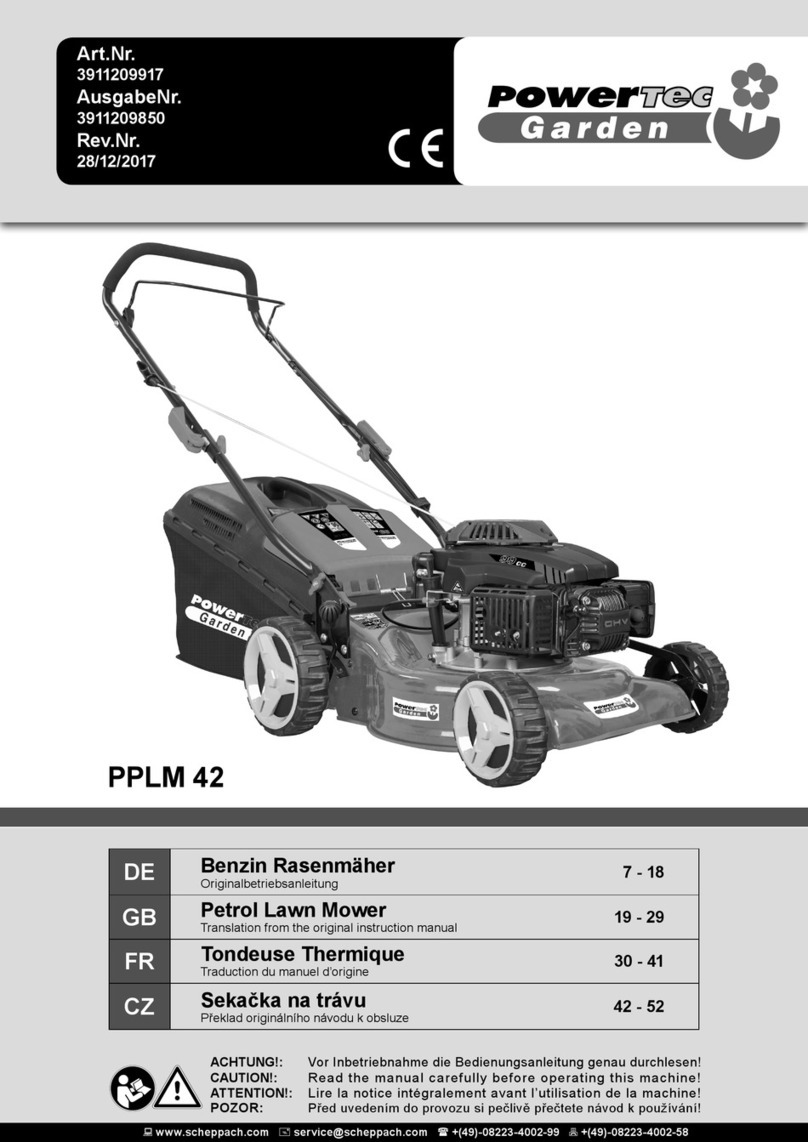 POWERTEC Garden PPLM 42 Translation from the original instruction manual
