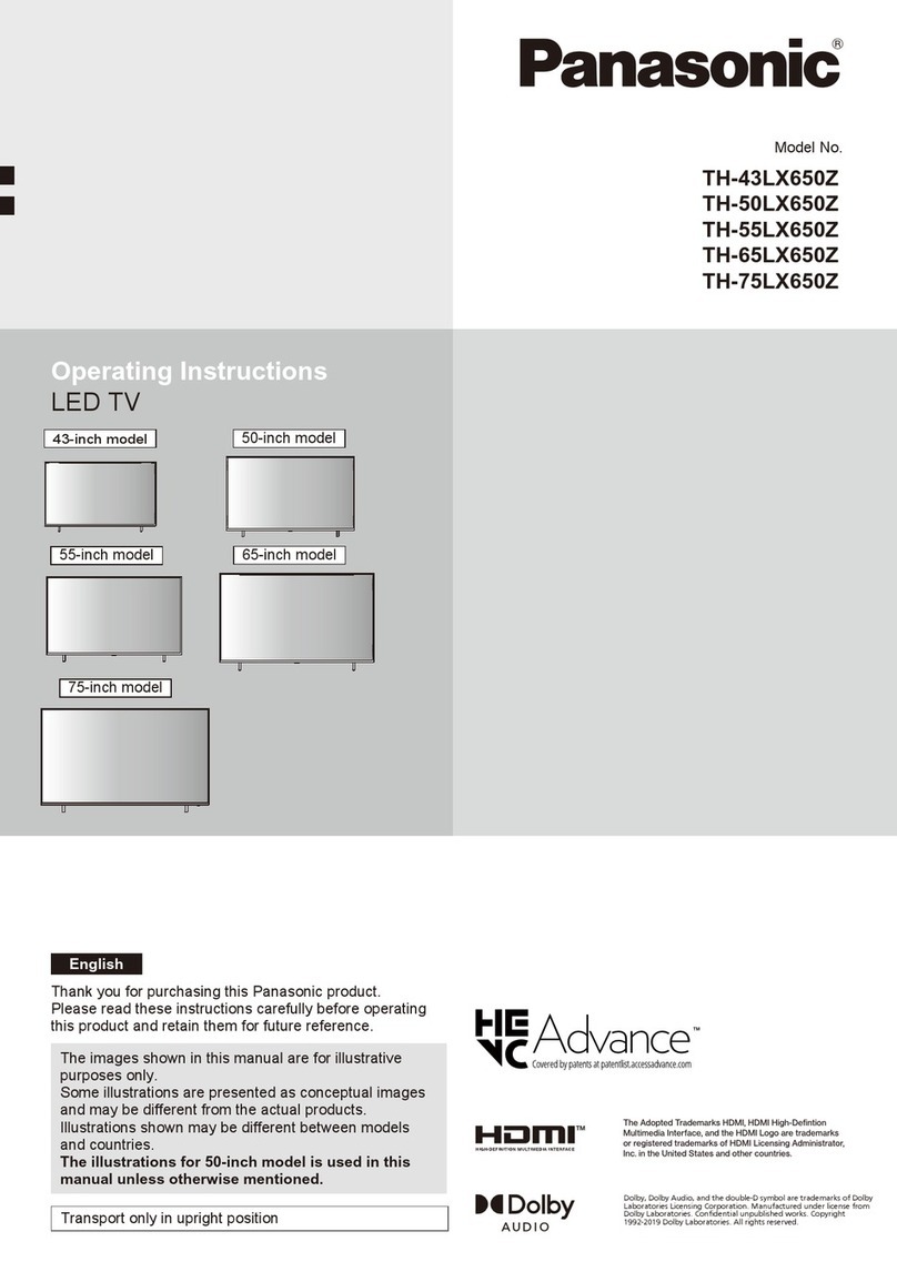 Panasonic TH-43LX650Z User manual