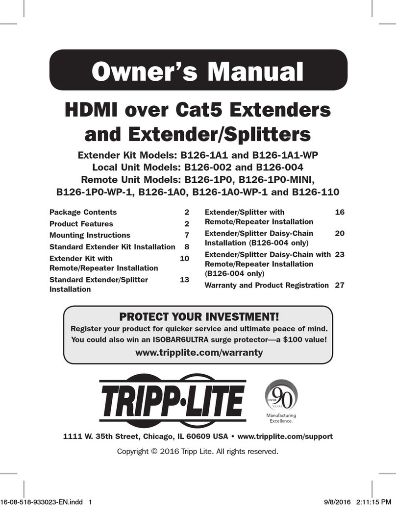 Tripp Lite B126-1A1-WP owner's manual
