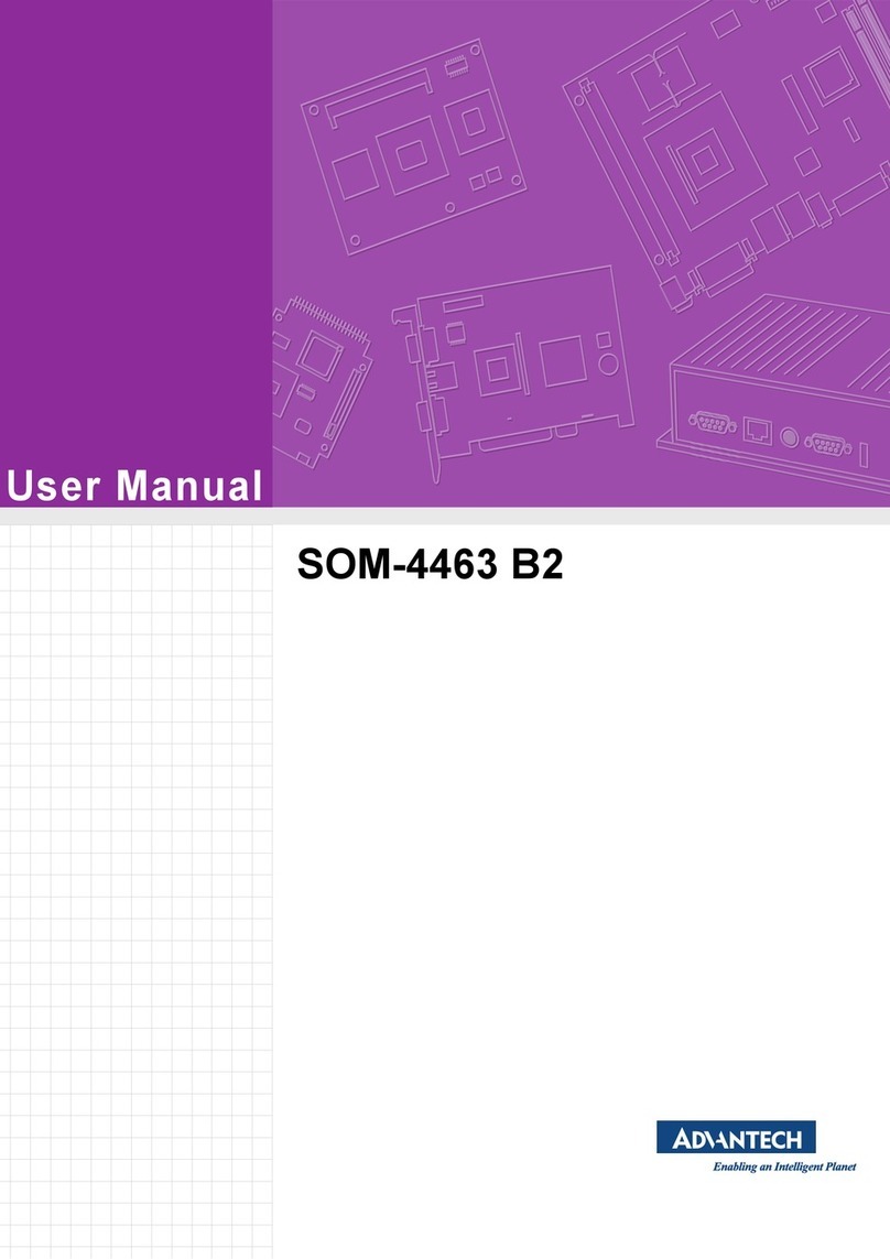 Advantech SOM-4463D-S8B2E User manual