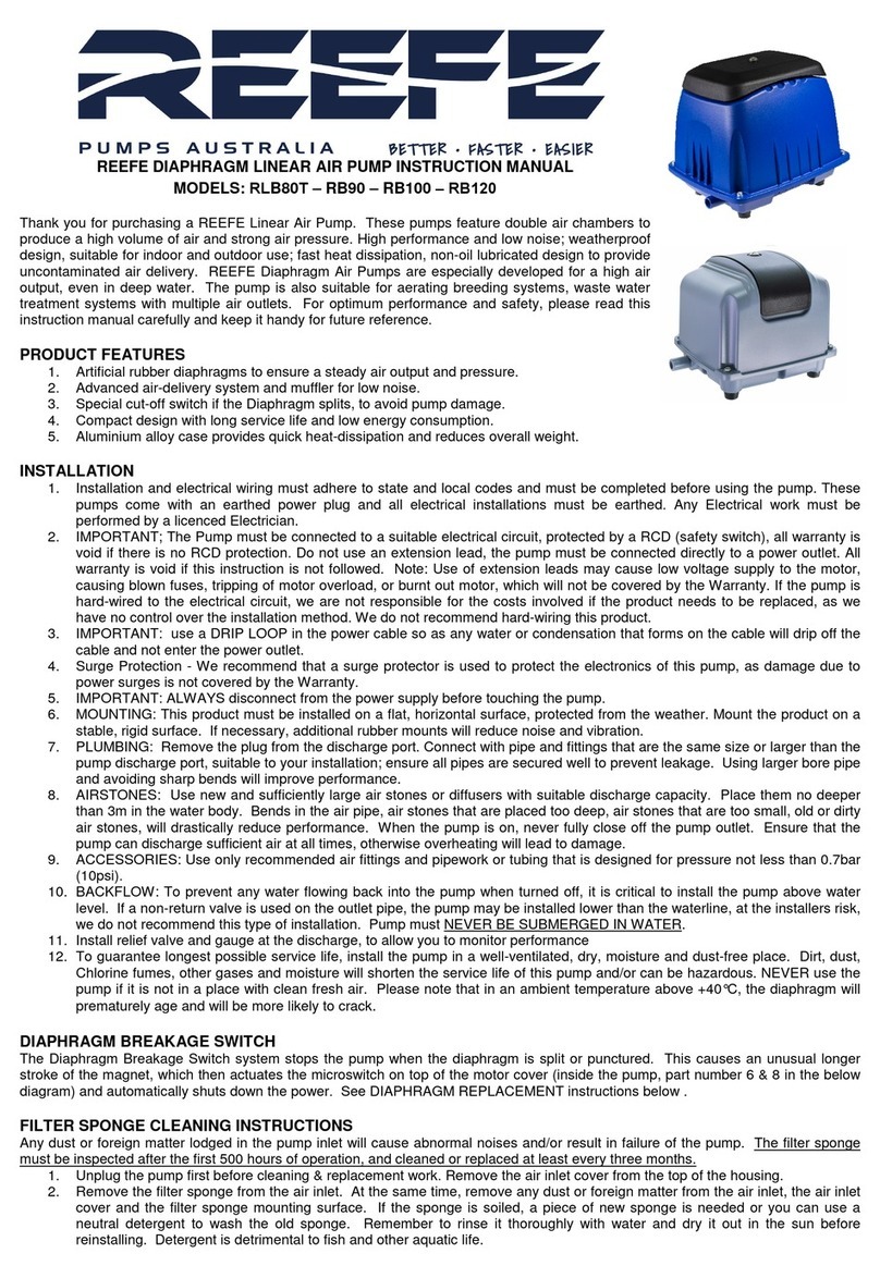 Reefe RLB80T instruction manual Reefe RLB80T instruction manual