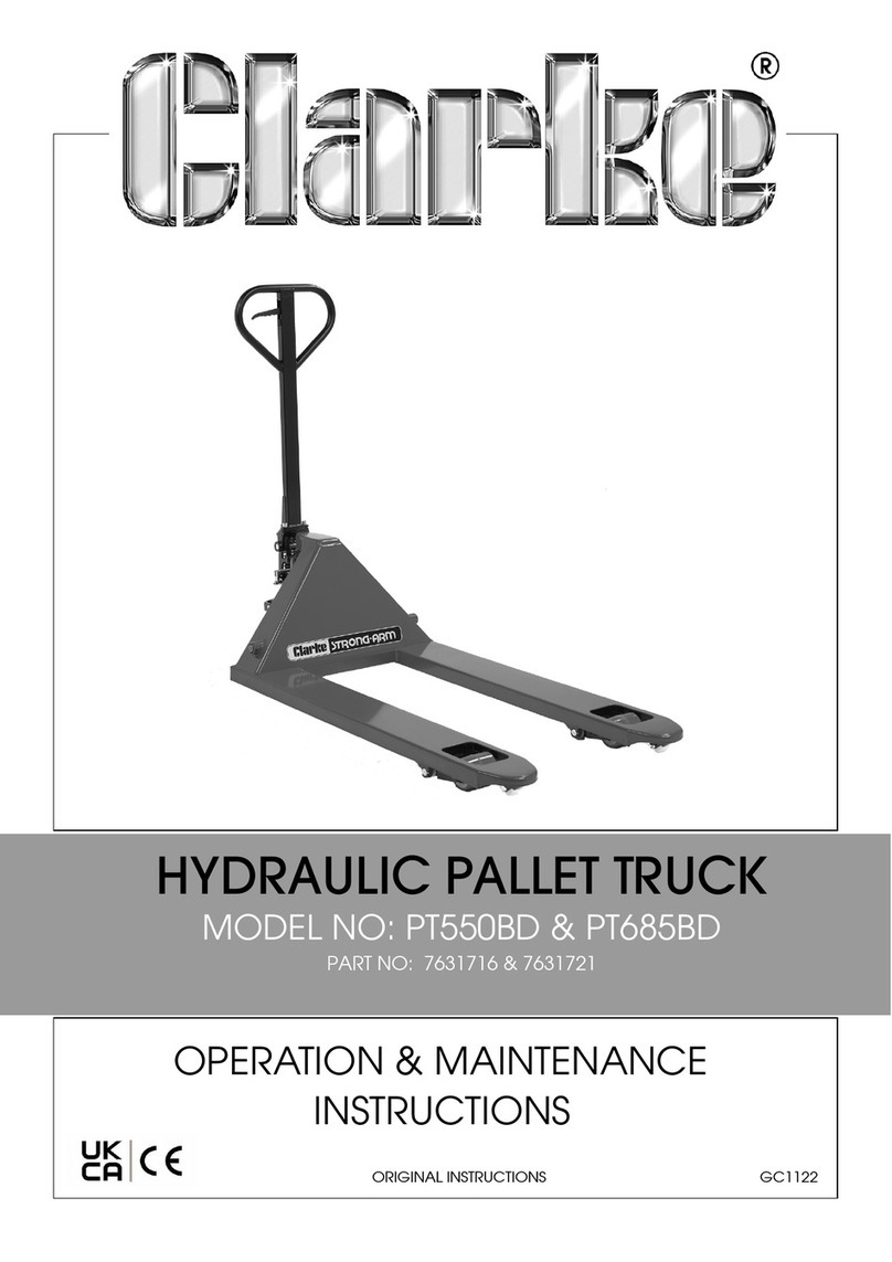 Clarke PT550BD Operation & maintenance instructions