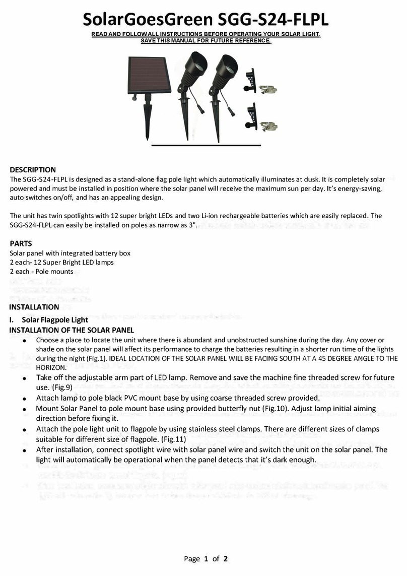 Solar Goes Green SGG-S24-FLPL instructions