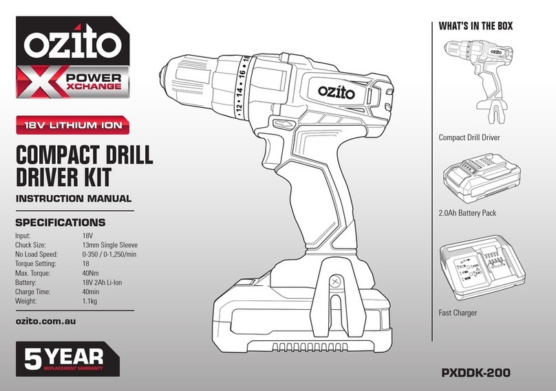Ozito POWER XCHANGE PXDDK-200 User manual Ozito POWER XCHANGE PXDDK-200 User manual