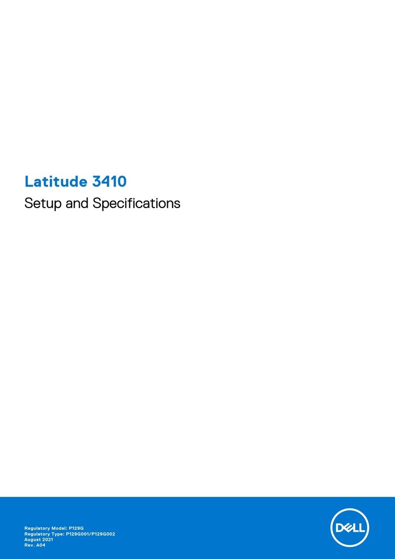 Dell Latitude 3410 Setup and specifications