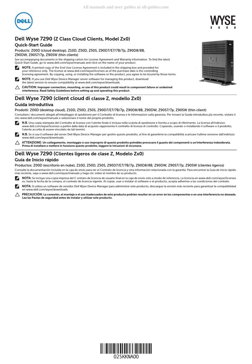 Dell Wyse Z90D7 User manual