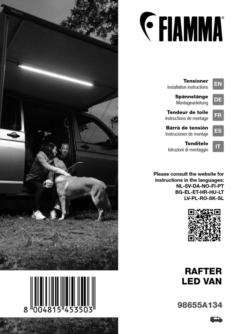 Fiamma RAFTER LED VAN User manual