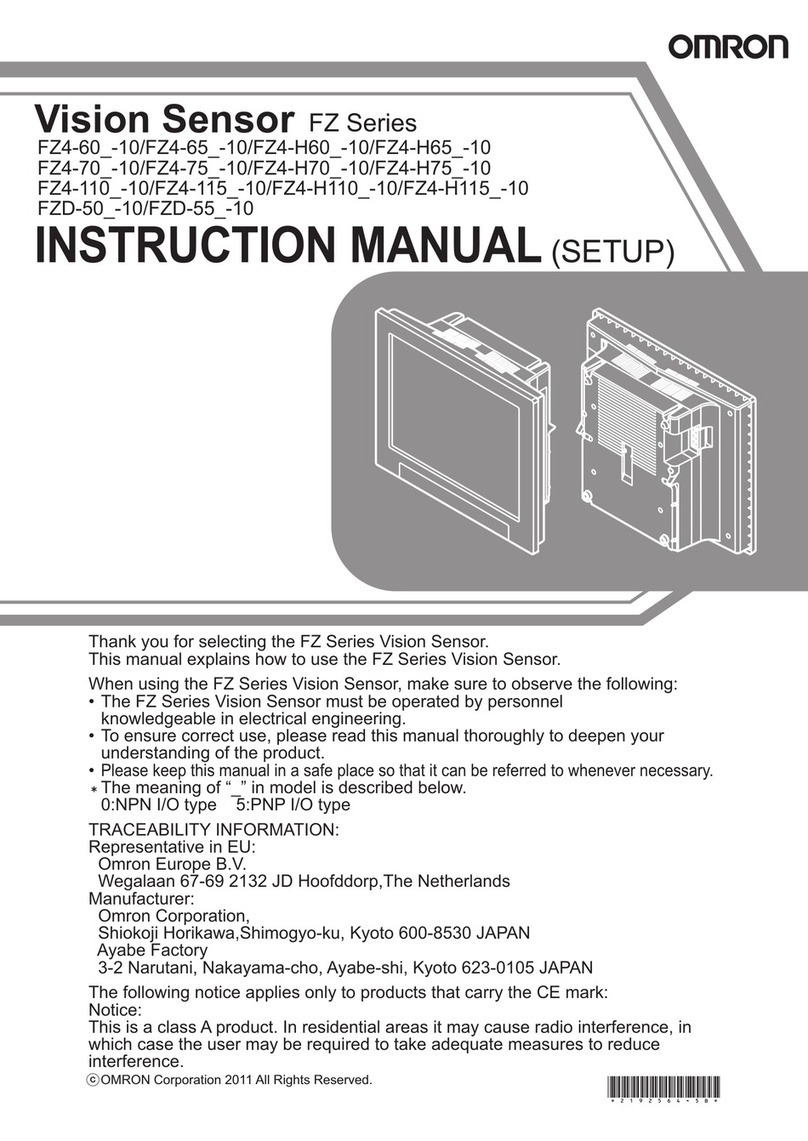 Omron FZ4-60 10 Series User manual