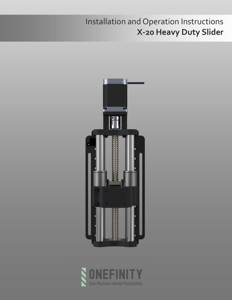 ONEFINITY X-20 Installation and operation instruction