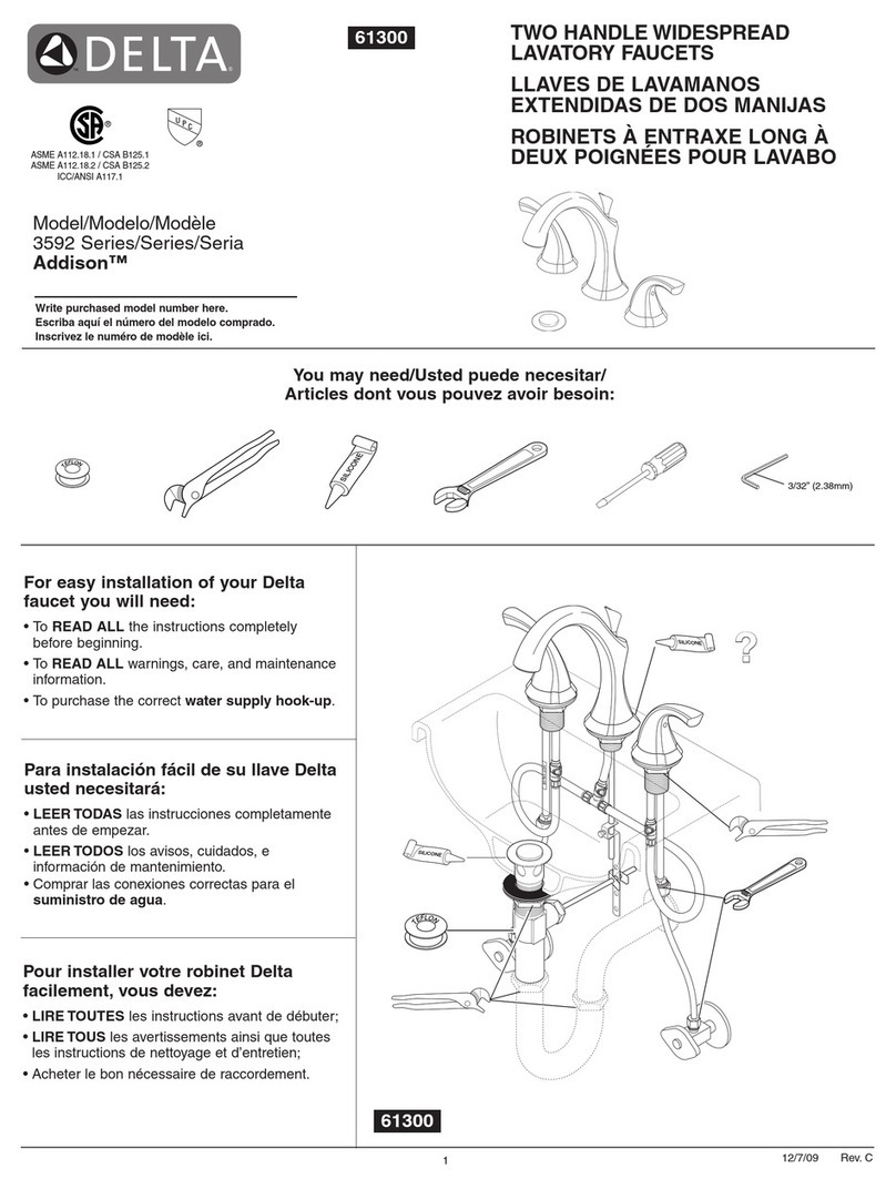 Delta Addison 3592 Series manual