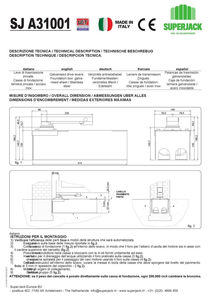SUPERJACK SJ A31001 manual