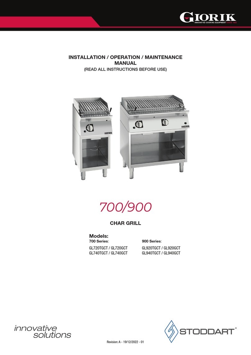 Giorik GL720TGCT Installation, operation & maintenance manual