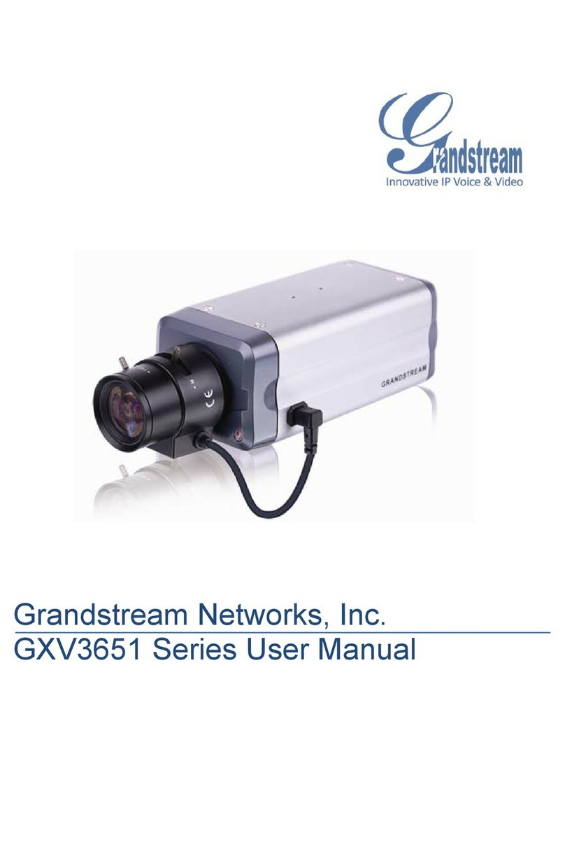 Grandstream Networks GXV 3651 User manual Grandstream Networks GXV 3651 User manual