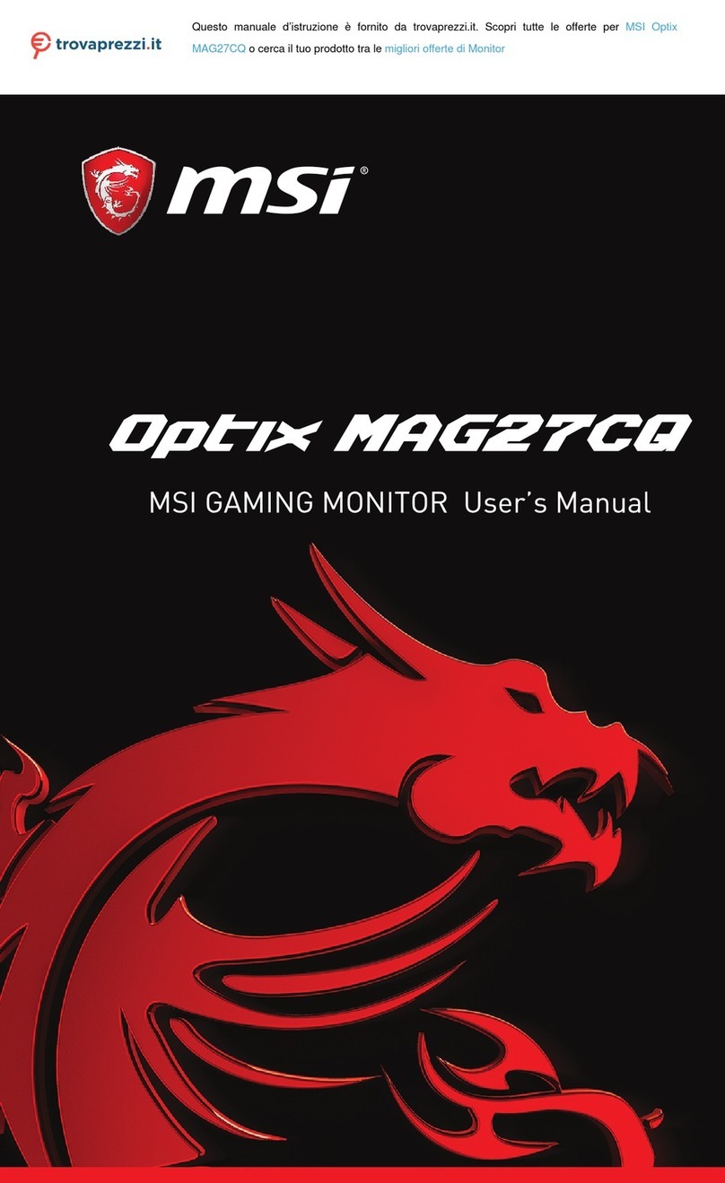 MSI Optix MAG27CQ User manual MSI Optix MAG27CQ User manual