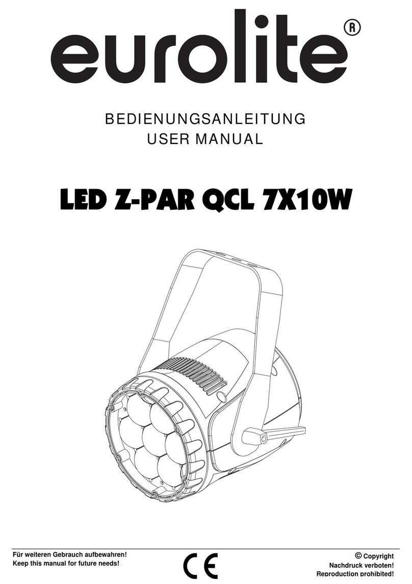 EuroLite LED Z-PAR QCL 7X10W User manual