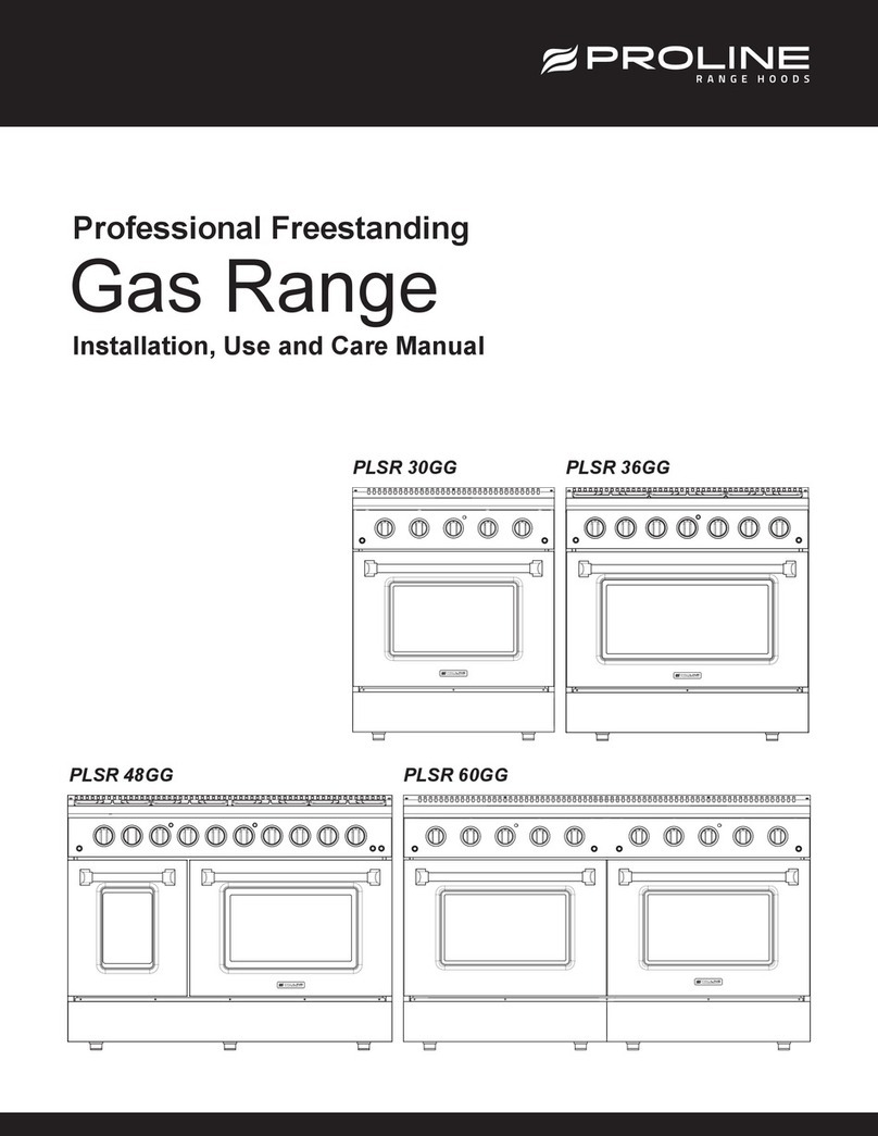 ProLine Range Hoods PLSR 30GG Installation use and care manual