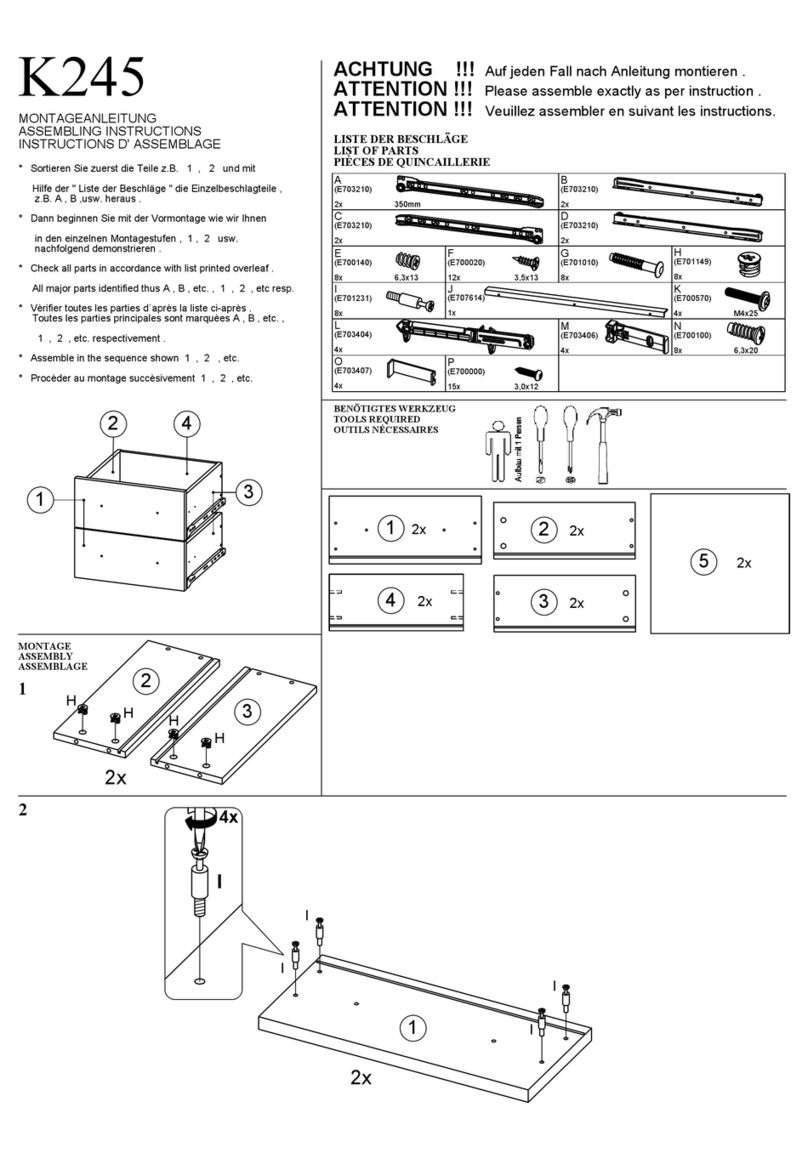 VITO K245 Assembling instructions