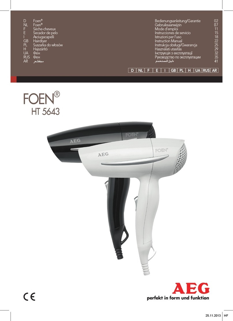 AEG FOEN HT 5643 User manual