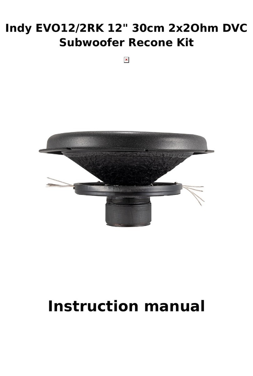 Indy EVO12/2RK instruction manual
