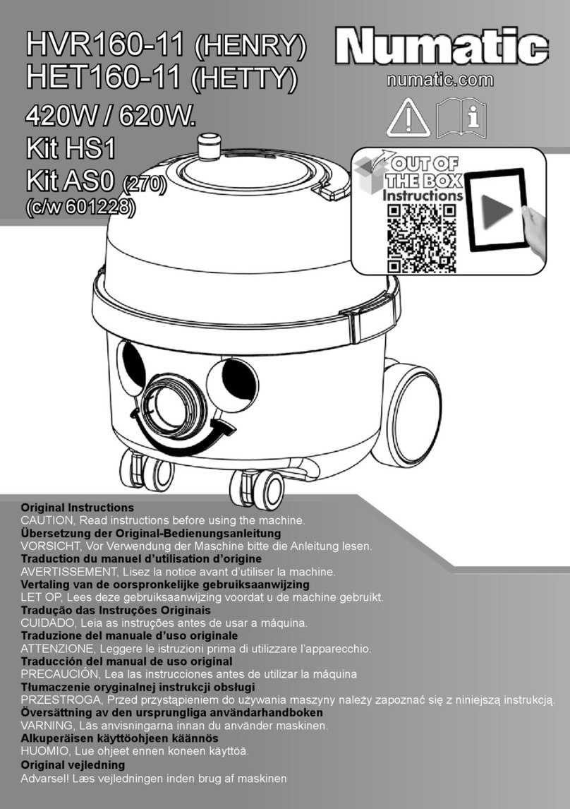 Numatic 270 Original instructions