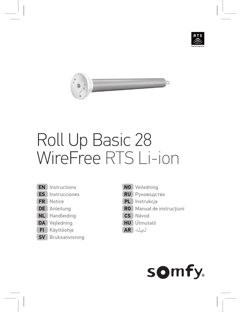 SOMFY Roll Up Basic 28 instructions