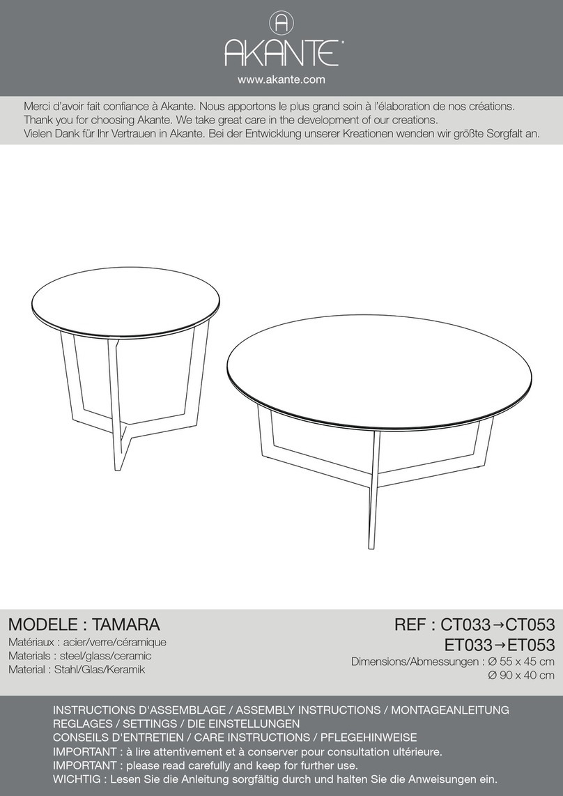 AKANTE TAMARA CT033 User manual