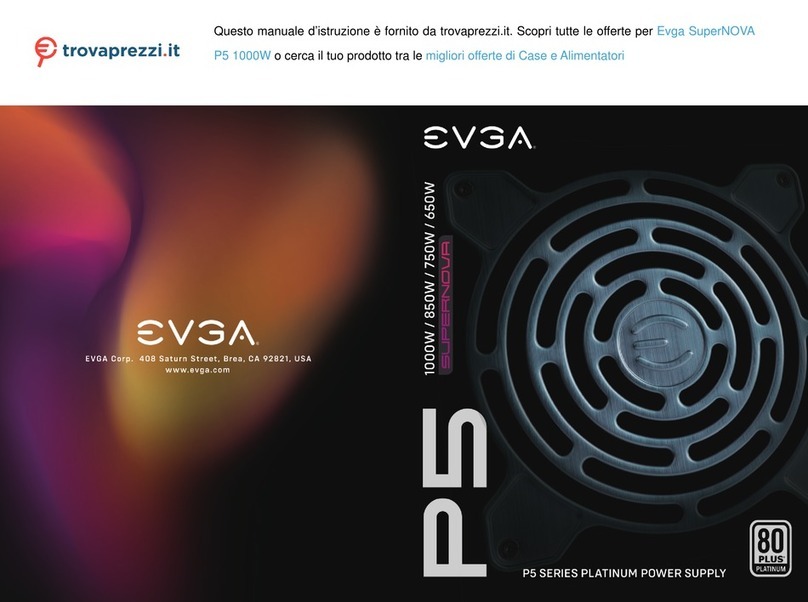 EVGA SuperNOVA 100 P5 User manual