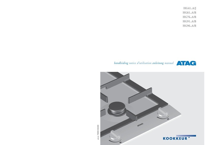Atag HG41 A/J Series User manual