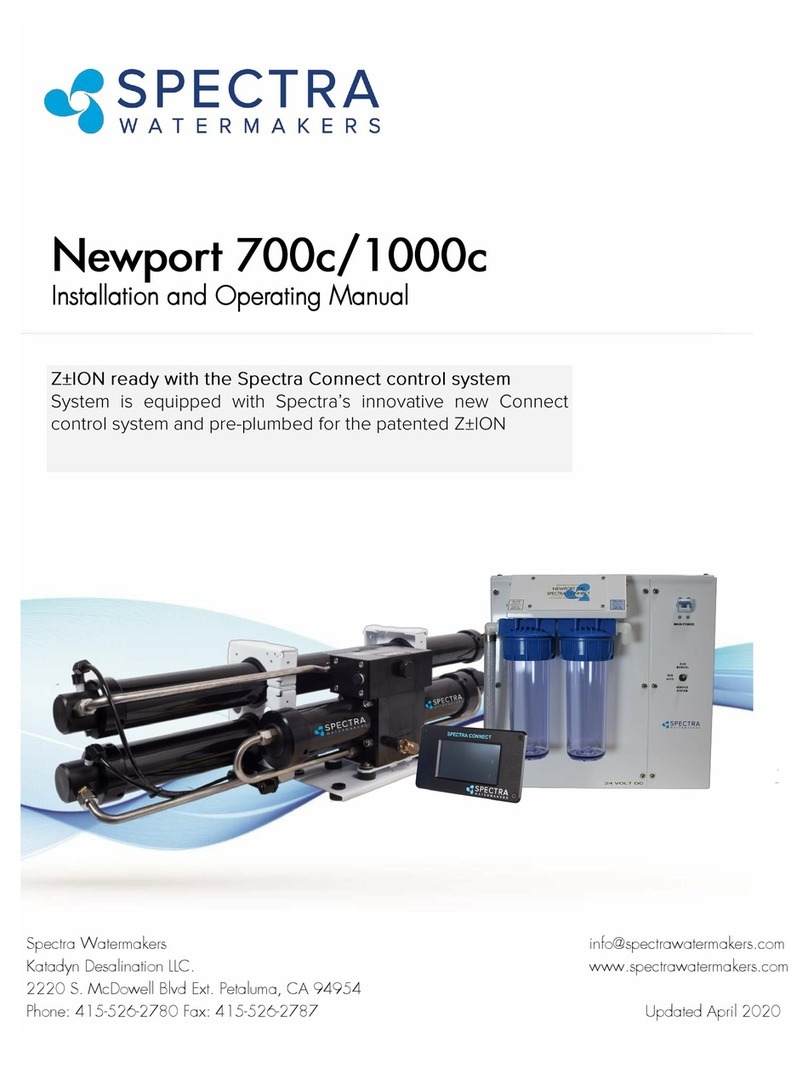 Spectra Watermakers Newport 700C Installation and operating manual