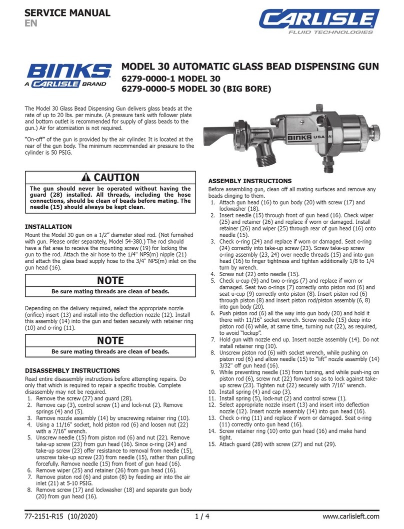 Carlisle BINKS 30 Service manual
