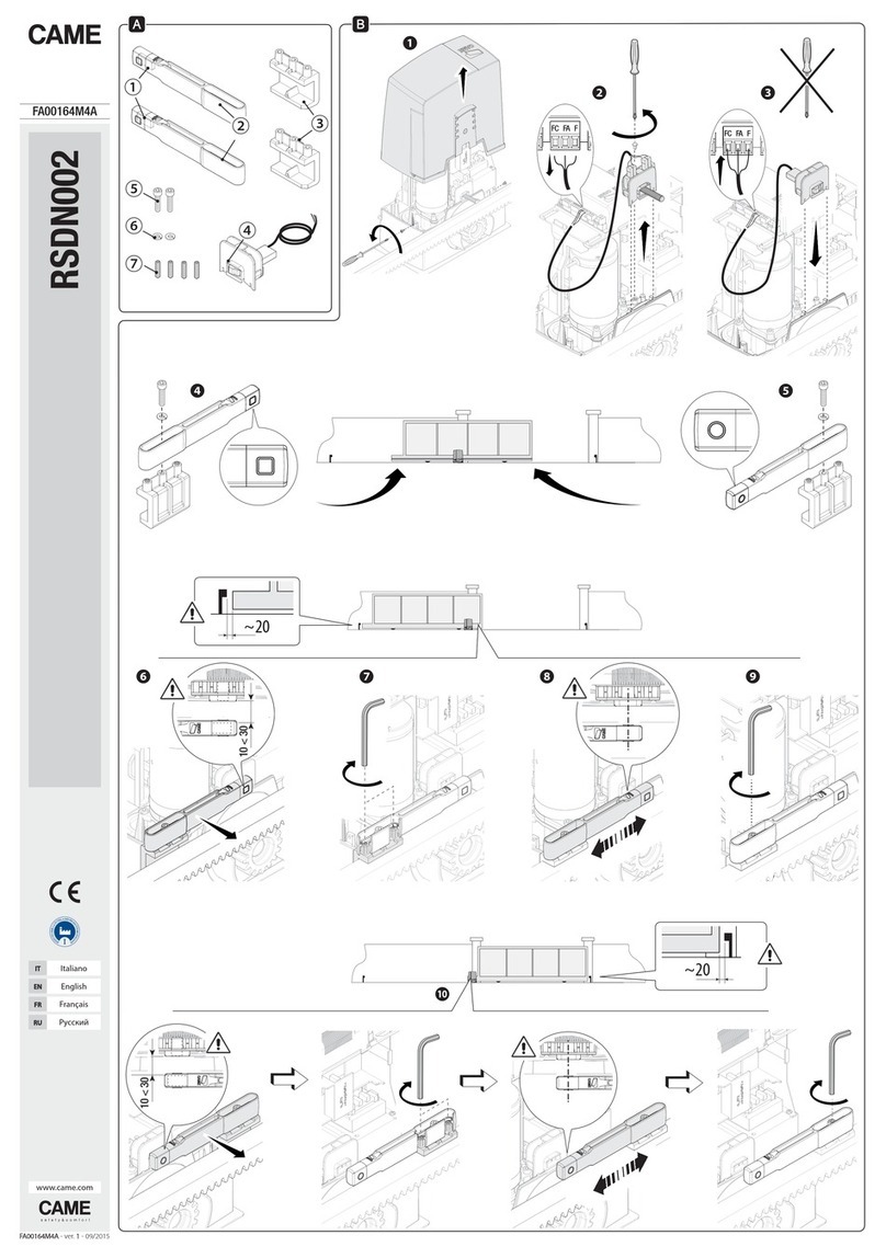 CAME RSDN002 User manual