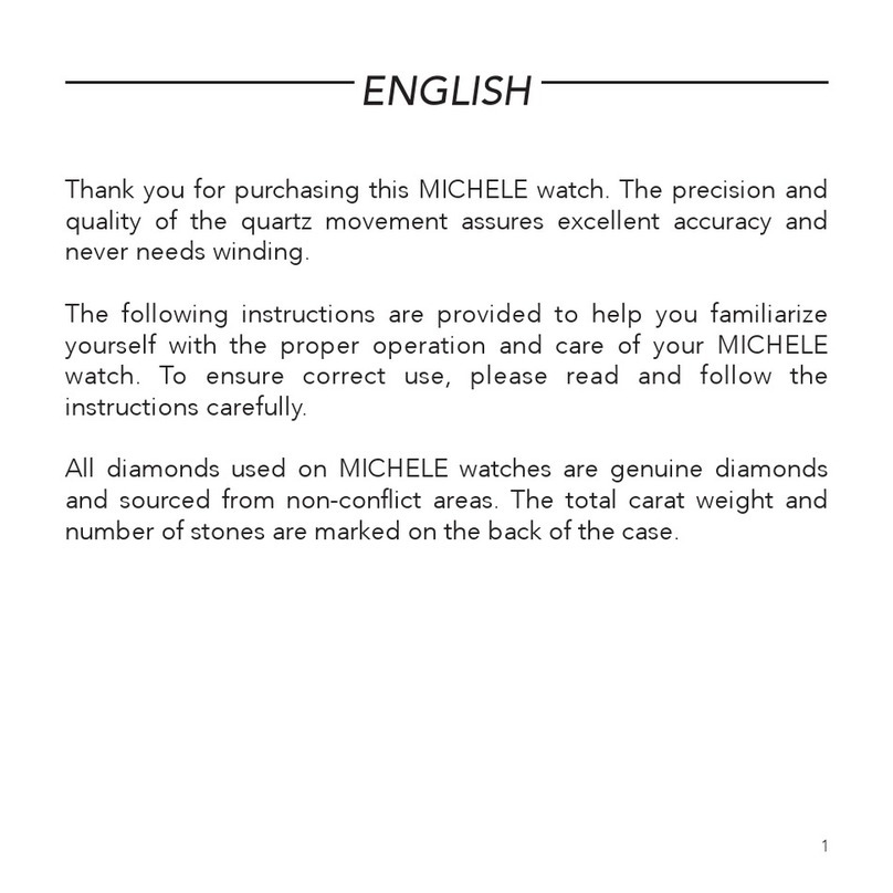 Michele Deco Park MWW06E000142 manual